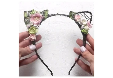 Цветочные ушки с нуля (Аня Кот)