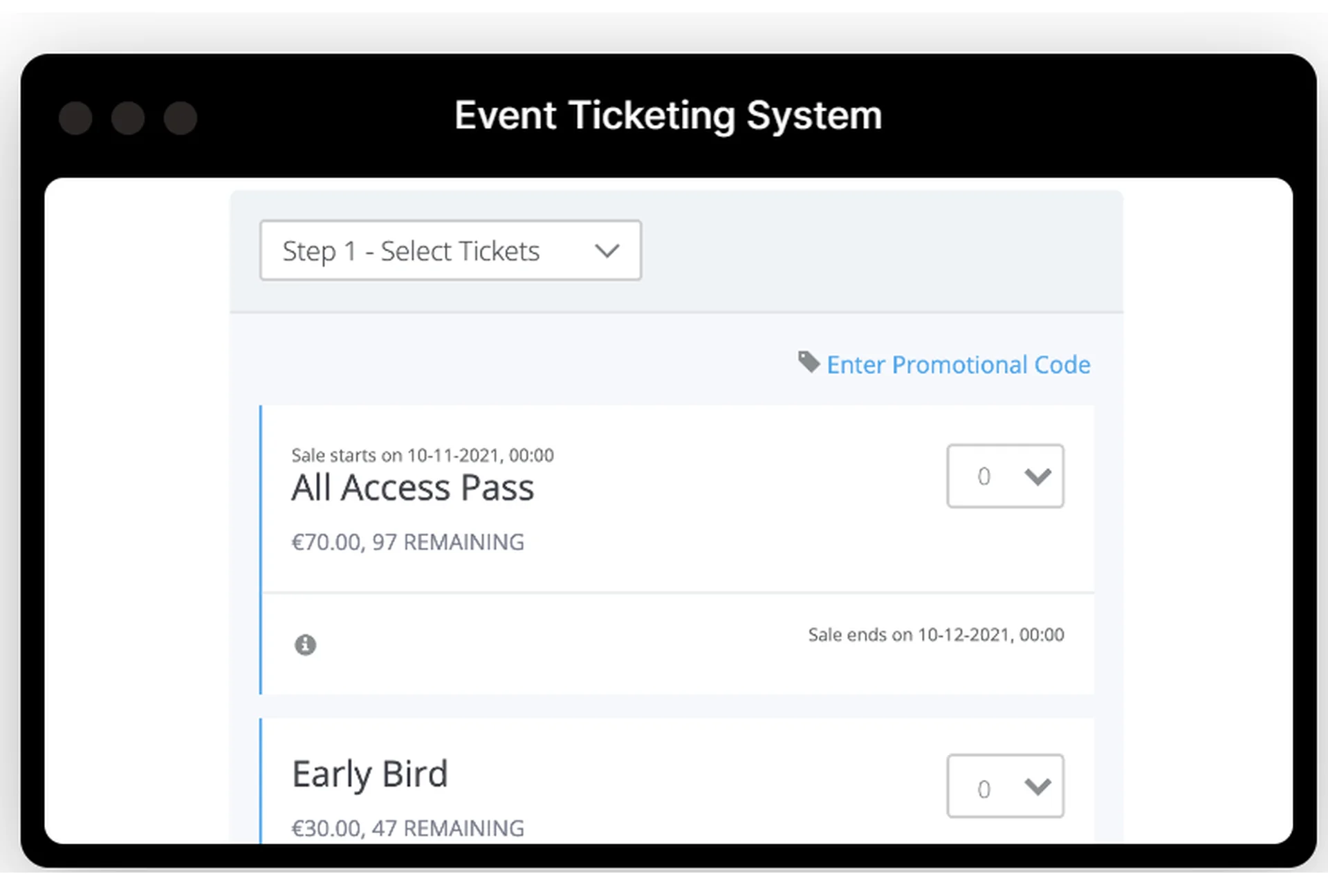 Система онлайн бронирования билетов для кинотеатров, цирков, театров и кафе, фото 1 из 1.