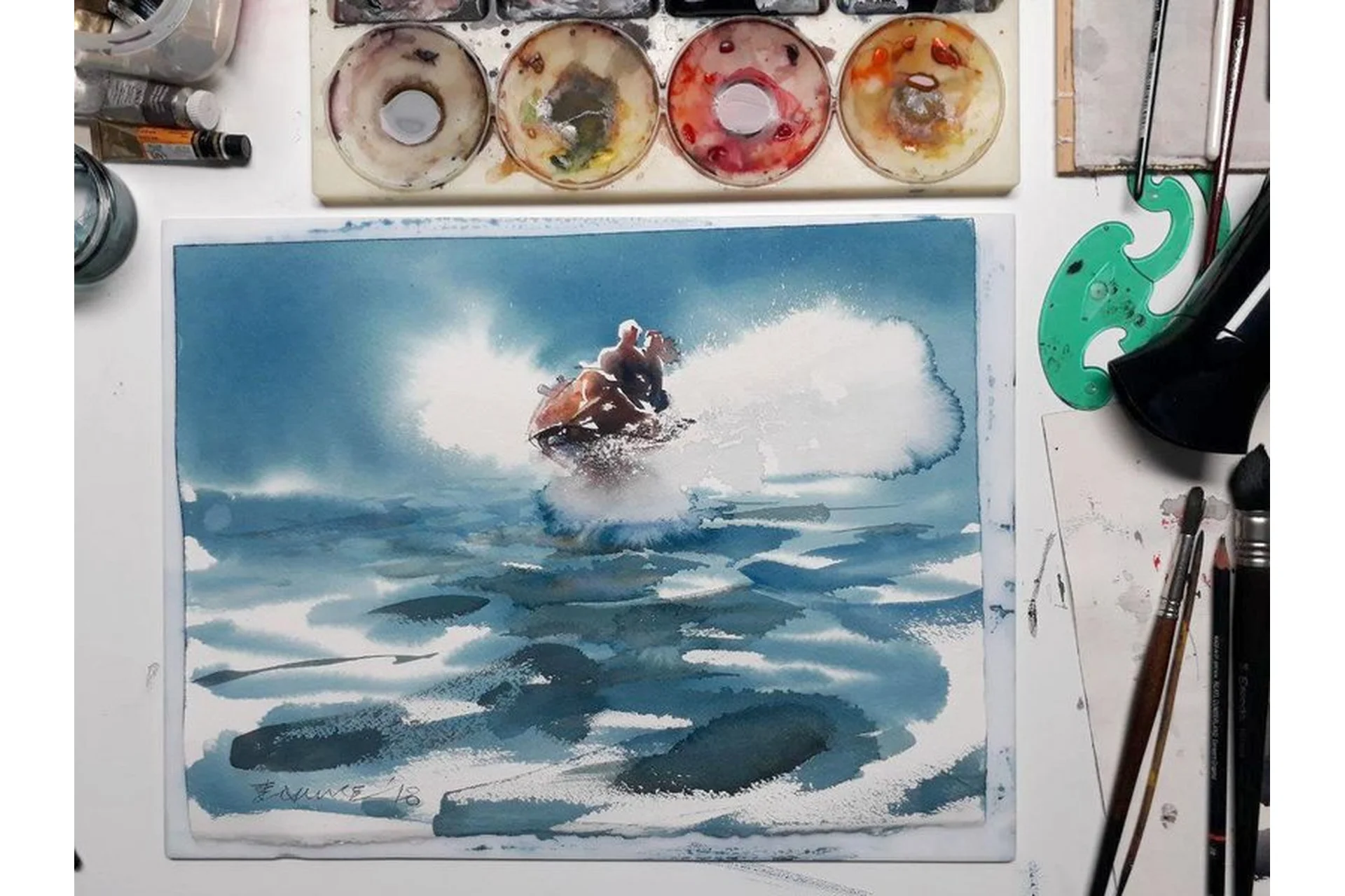 [Kalacheva Schooll] Практикумы акварели (Эндре Пеновац), фото 1 из 1.