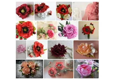 [proDECOR.pro] Маки и пионы из ревелюра (Анастасия Панеева)