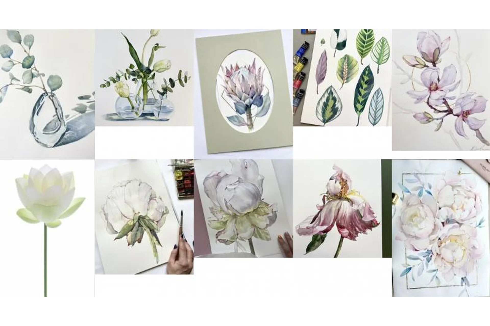 [ozerovaschool] Божественная акварель. Ботаника. Тариф Просто порисовать (Александра Озерова), фото 1 из 1.