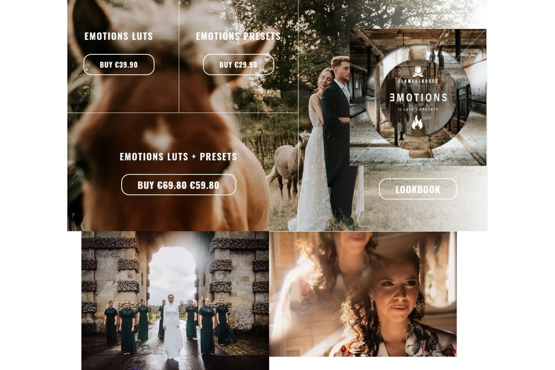 [Flames & Roses] Кинематографические свадебные луты. Emotions luts, фото 1 из 1.