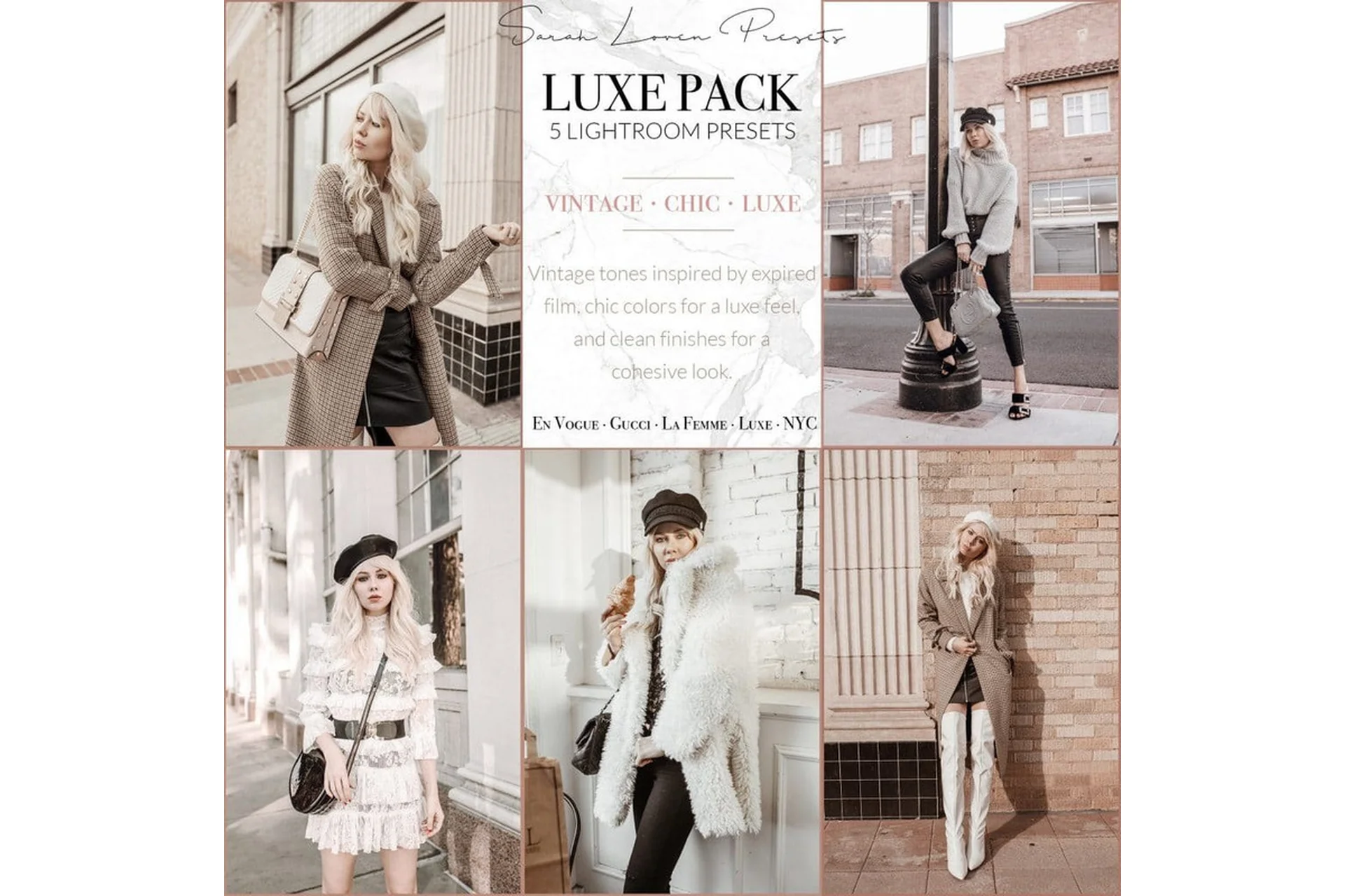 Набор пастельных пресетов для лайтрум. Luxe Pack (Sarah Loven), фото 1 из 1.