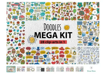 [Creative Market] Doodle Mega Kit