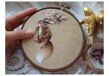 Художественная вышивка «Белка» (katembroideryart)