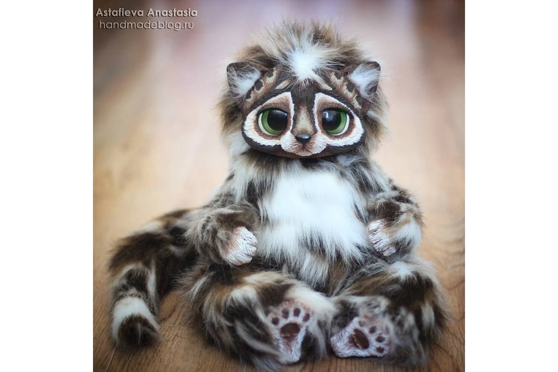 Пушистый кот в смешанной технике (Анастасия Астафьева), фото 1 из 1.