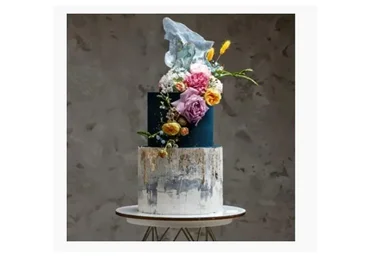 Двухъярусный торт с современным декором. Тариф «Все сам» (Инна Питерова)