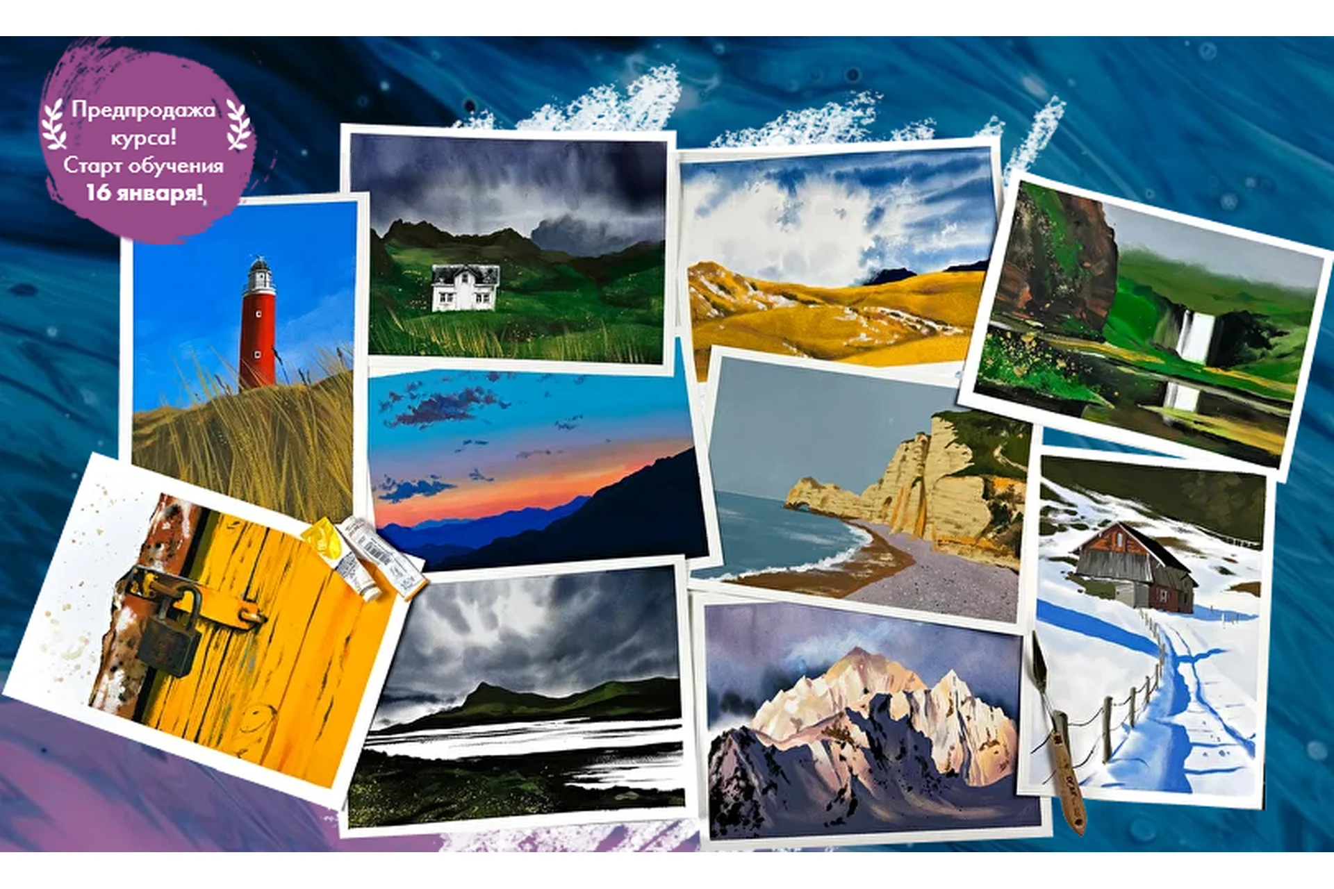 [Художник Online] Минимализм гуашью (Дарья Куцаева), фото 1 из 1.