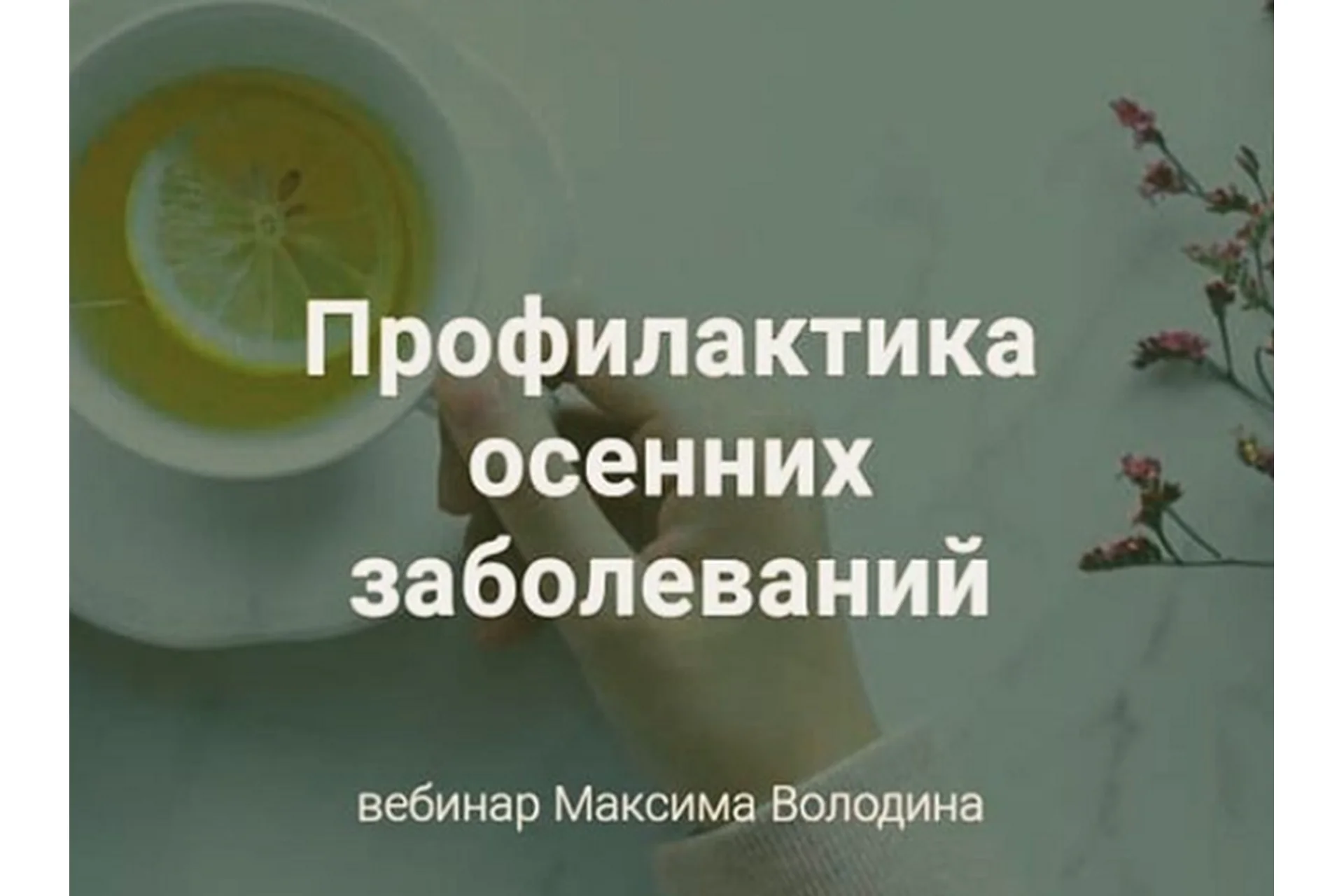 [Школа Аюрведы Максима Володина] Профилактика осенних заболеваний в Аюрведе, фото 1 из 1.