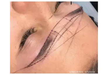 Эскиз бровей за 5 минут (Галина Белкина)