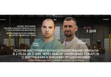 Интенсив по WildBerries. Получи инструменты масштабирования прибыли (Павел Новак, Максим Плешивин)