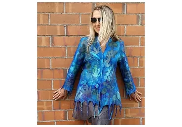 Валяный жакет «Миражи» (Марта Дорофеева)