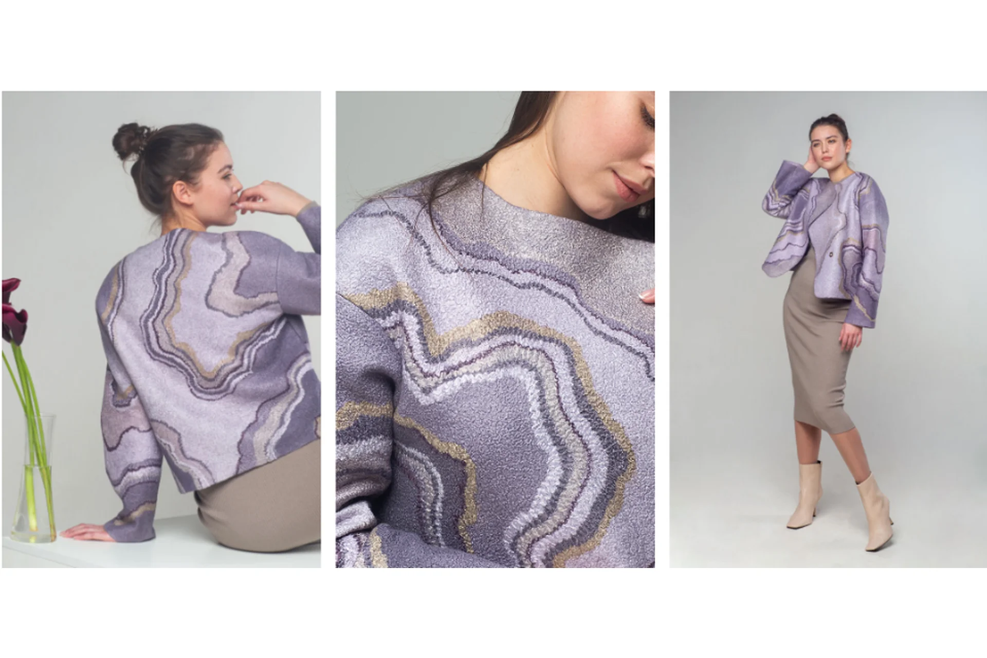 [Школа войлока онлайн] Агатовый жакет (Катерина Коршун), фото 1 из 1.