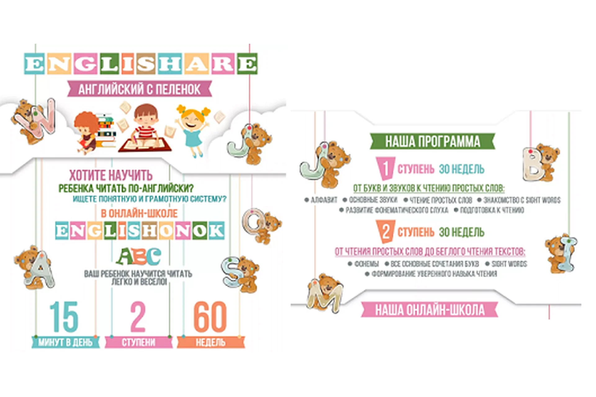 [Englishonok] Английский с пеленок. 1 ступень (Евгения Гречишникова), фото 1 из 1.