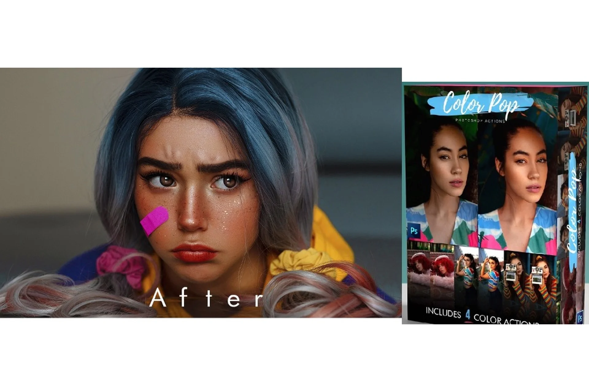 Ретушь фотографий. Geo's Retouching Tutorial + Color Action pack Bundle with Bonus (Geo Leon), фото 1 из 1.