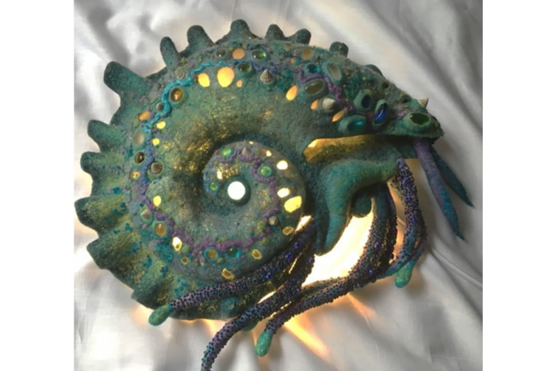 Лампа Морской отшельник + мини мк лампа Деревенский шик (Светлана Фомина), фото 1 из 1.