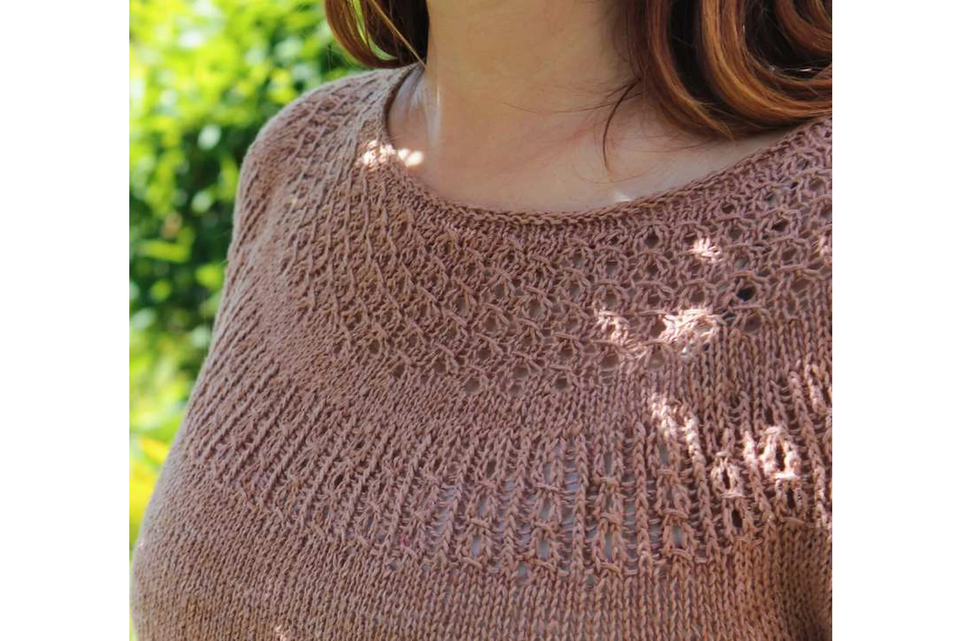 [Вяжи.ру] Топ с круглой кокеткой Sakura, фото 1 из 1.