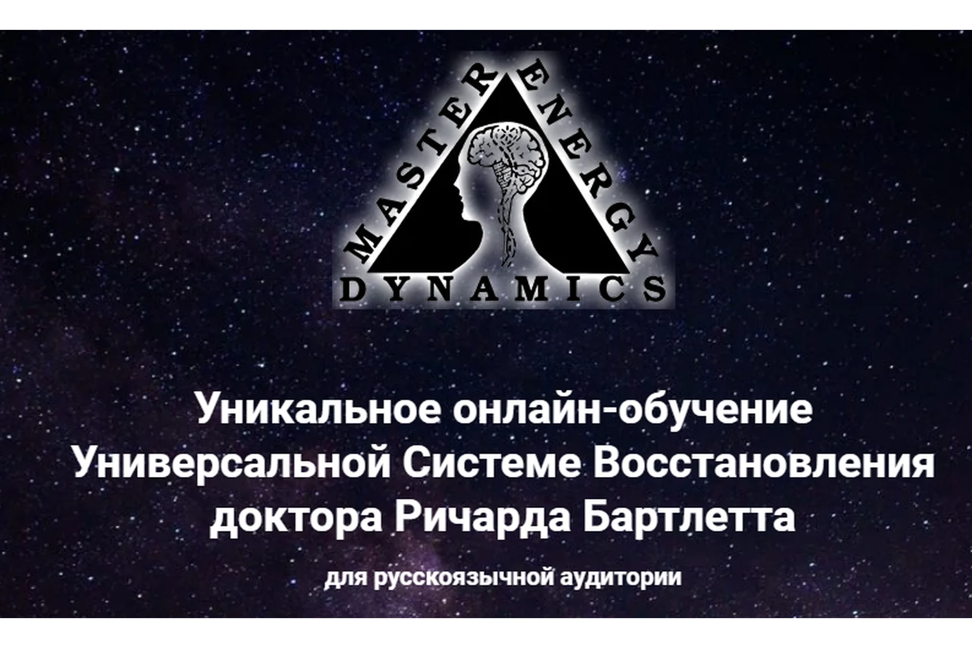 Master Energy Dynamics. Тариф «Введение В M.E.D. онлайн»  (Ричард Бартлетт), фото 1 из 1.