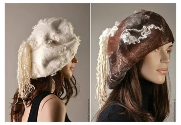 Французский берет + шарфик из флиса (Катя Щукина)