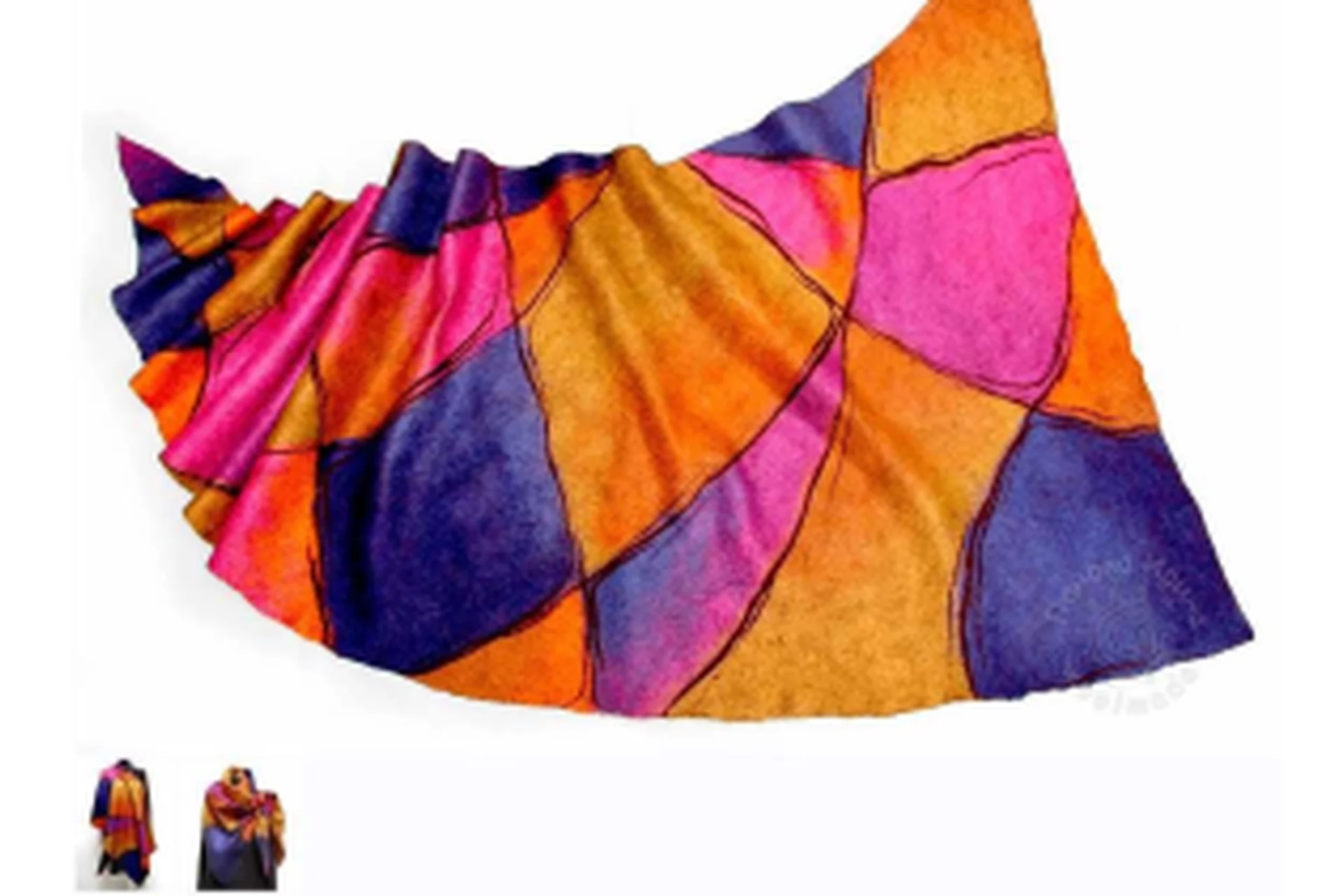 Шарф-косынка Коллаж (Ирина Панова), фото 1 из 1.