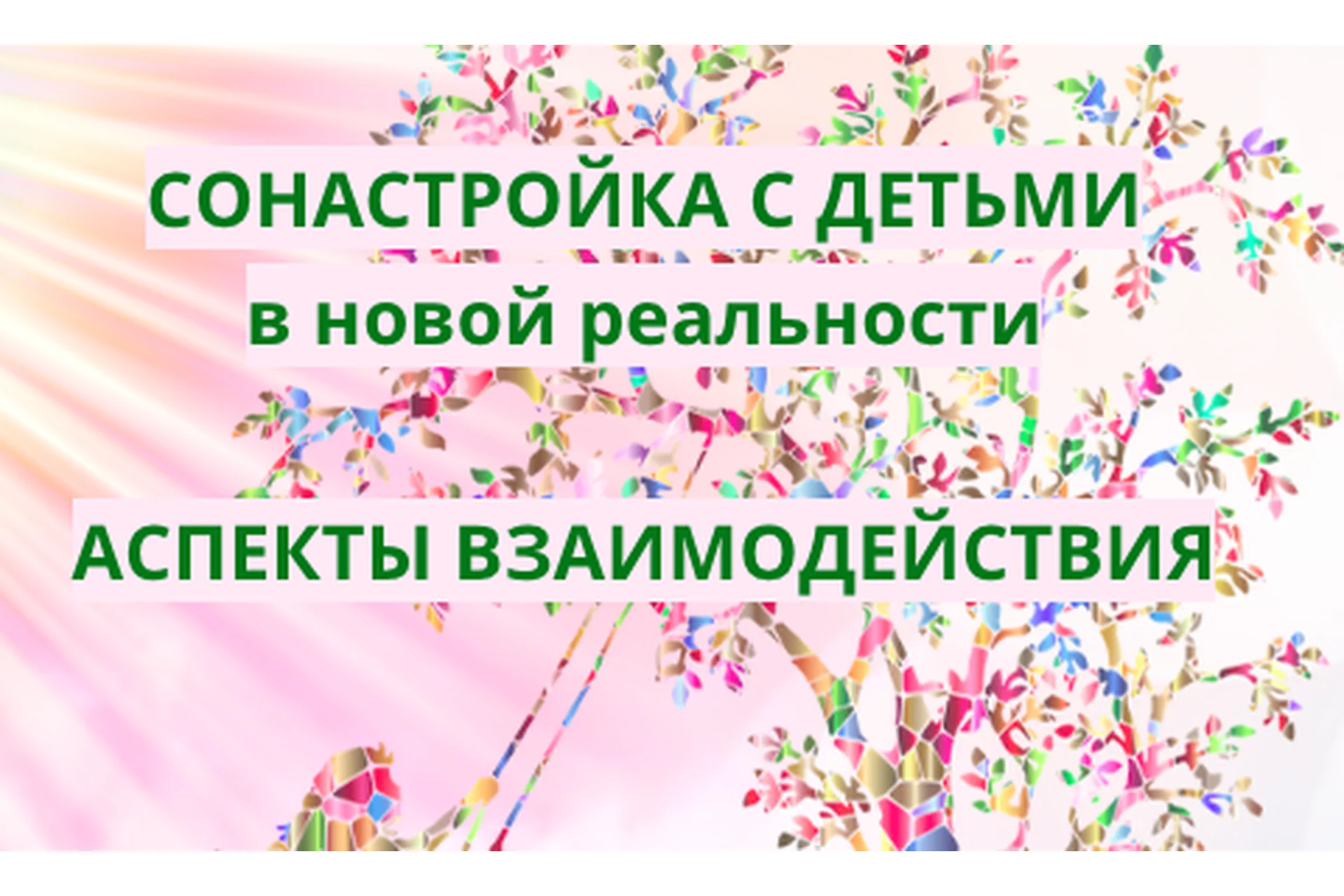 Сонастройка с детьми в новой реальности. Аспекты взаимодействия (Эмилия Франк), фото 1 из 1.