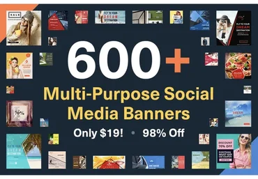 Более 600 Шаблонов для Instagram, Facebook, Twitter и Pinterest