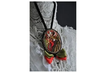 Брошь-кулон «Петух» (Katrina Mayzengelter)