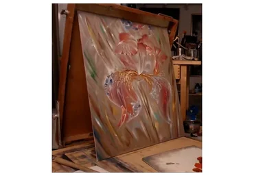 Ирис в технике «сияние» (Александр Маранов)