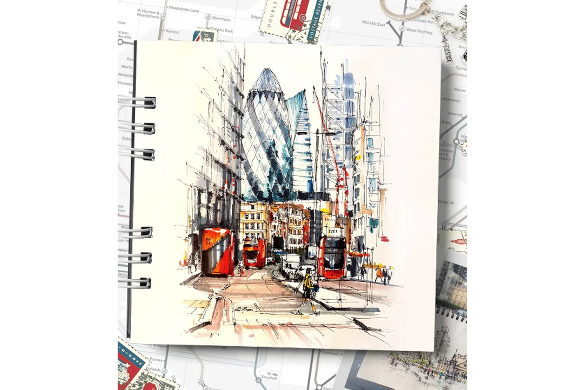 [Marker School]  Travel sketching: Великобритания. Тариф С проверкой (Ксения Классен), фото 1 из 1.