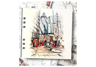 [Marker School]  Travel sketching: Великобритания. Тариф С проверкой (Ксения Классен)