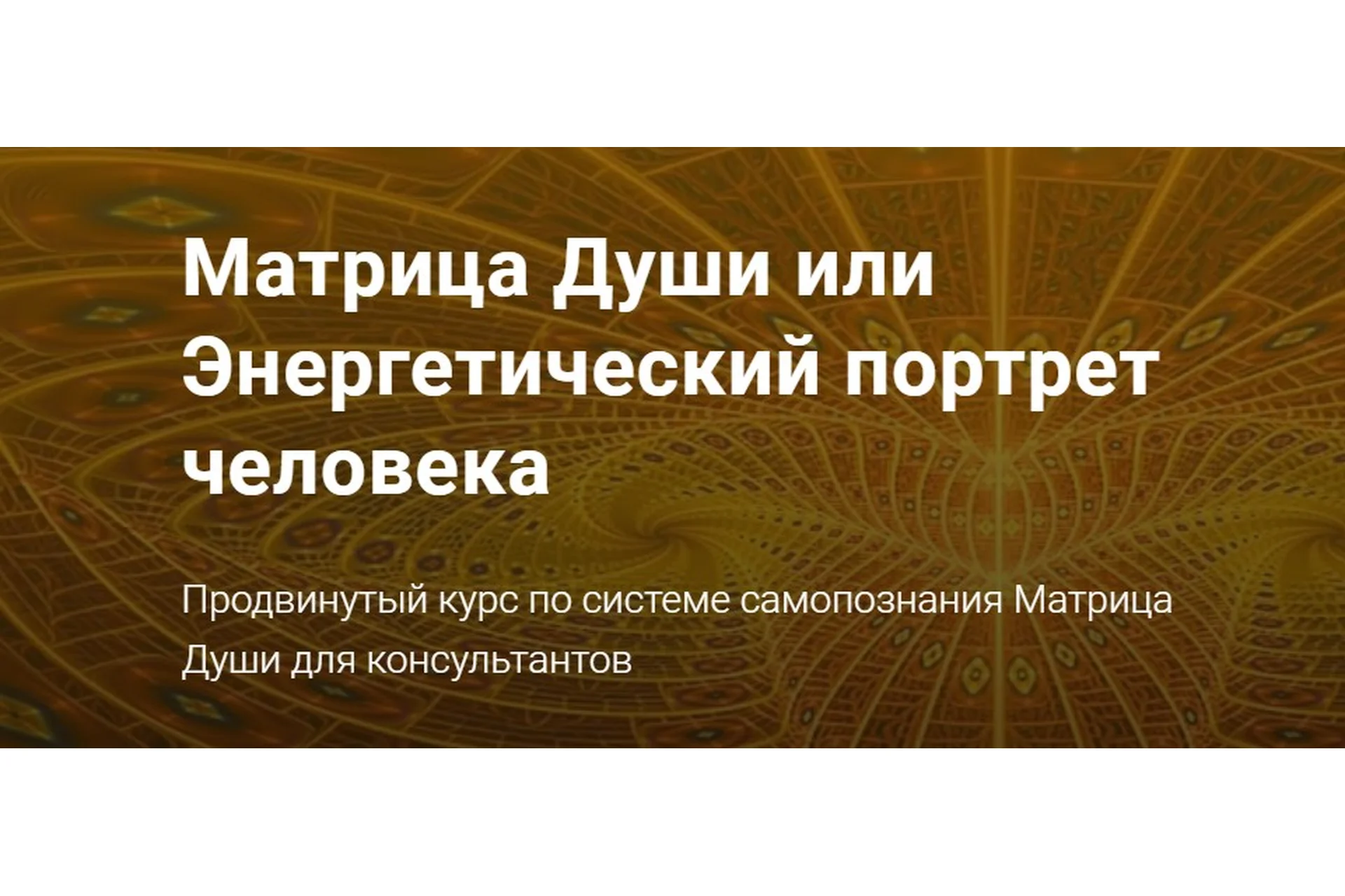 Матрица Души или Энергетический портрет человека (Александра Шобогорова), фото 1 из 1.