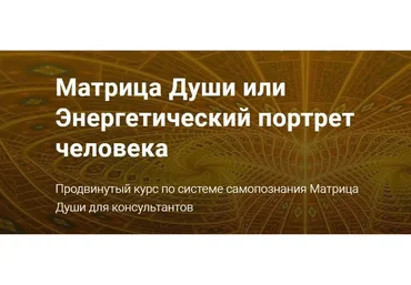 Матрица Души или Энергетический портрет человека (Александра Шобогорова)