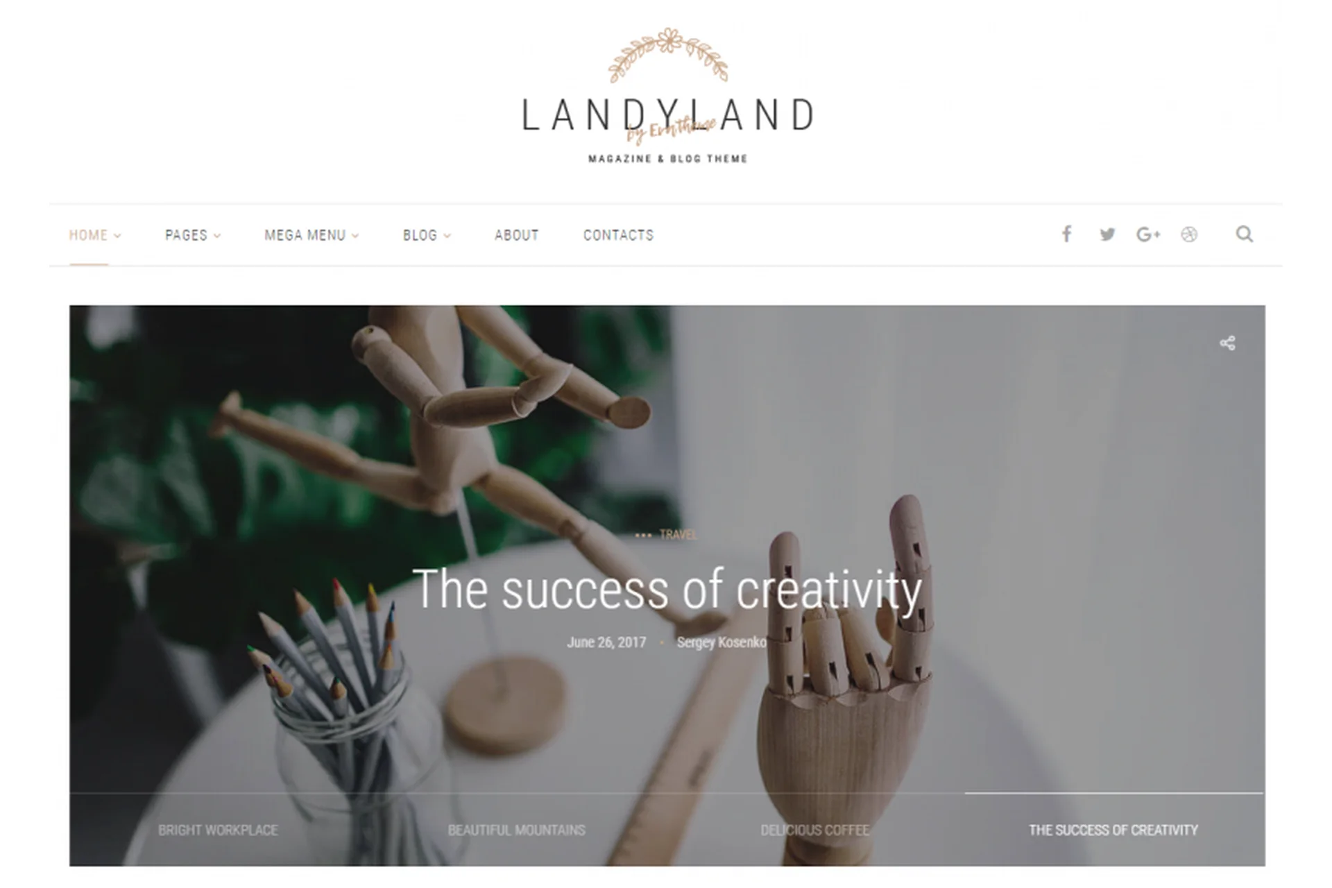 [themeforest] Шаблон для блога/магазина Landyland, фото 1 из 1.