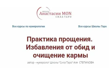 [Школа Анастасии MON] Практика прощения. Избавления от обид и очищение кармы (Аля Степанова)