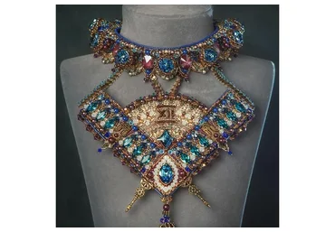 [le_sher] Гарнитур Артефакт. Конкурсное колье и серьги (Елена Шерстобитова)