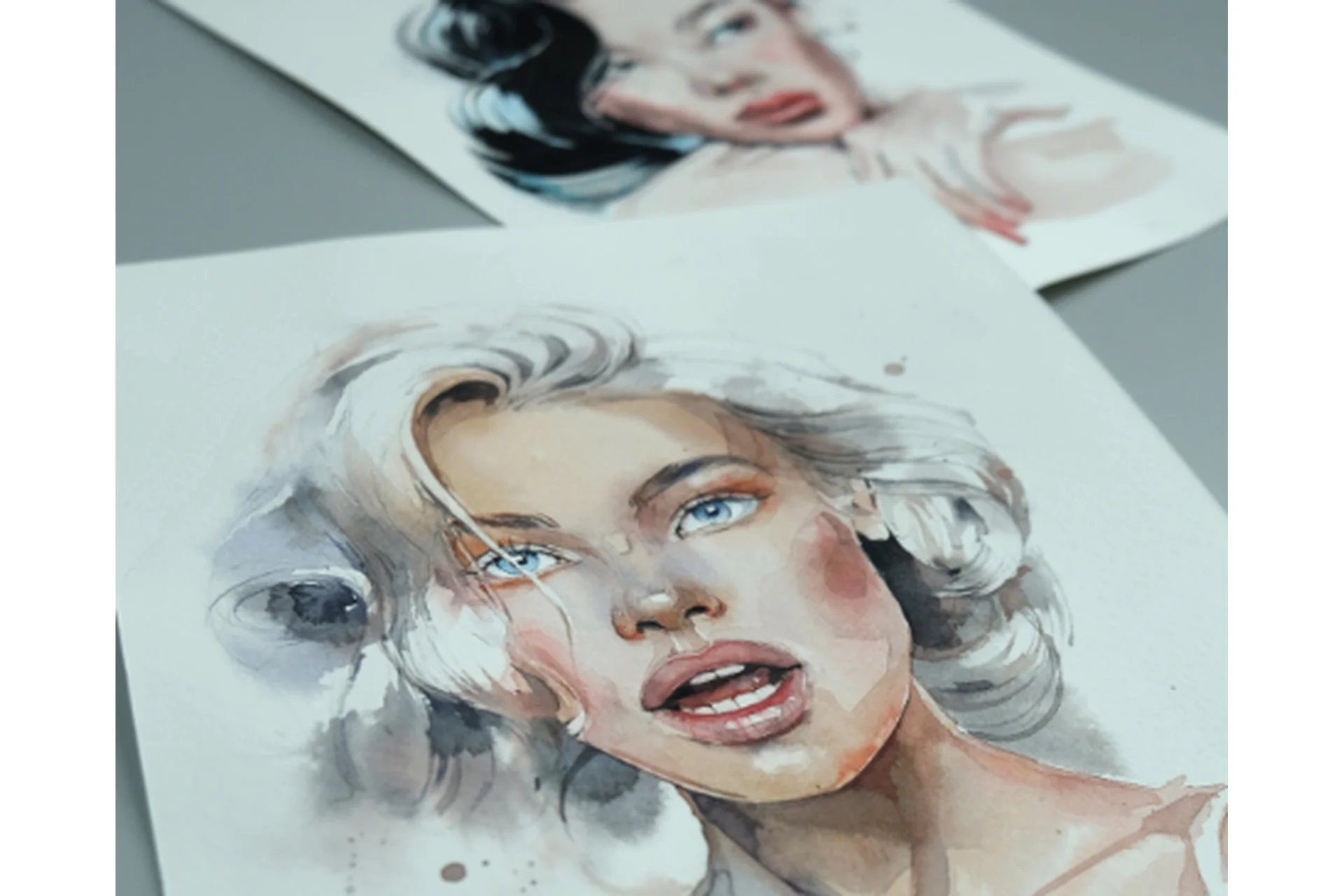 [kaplanschool] Fashion-портрет акварелью. Тариф Без проверки (Вероника Талецкая), фото 1 из 1.