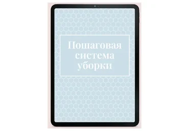 Пошаговая система уборки (Екатерина Гурьянова)