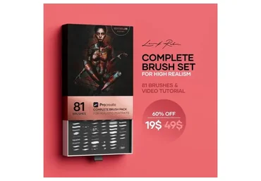 [gumroad] Полный набор кистей с 81 портретными кистями /Complete Brush Pack with all my 81 Portrait