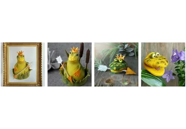 Банные шапки «Царевна-лягушка» (Ольга Демьянова)