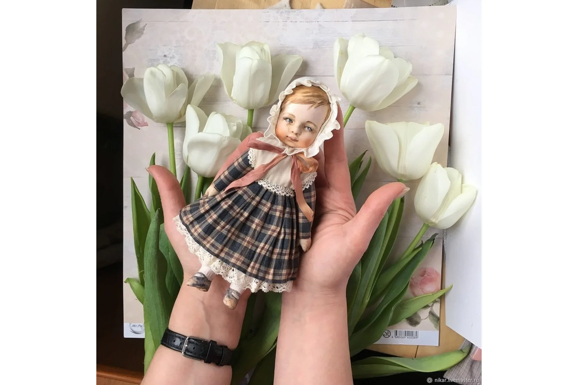 Подвижная куколка в антикварном стиле  (Ника Радюк), фото 1 из 1.