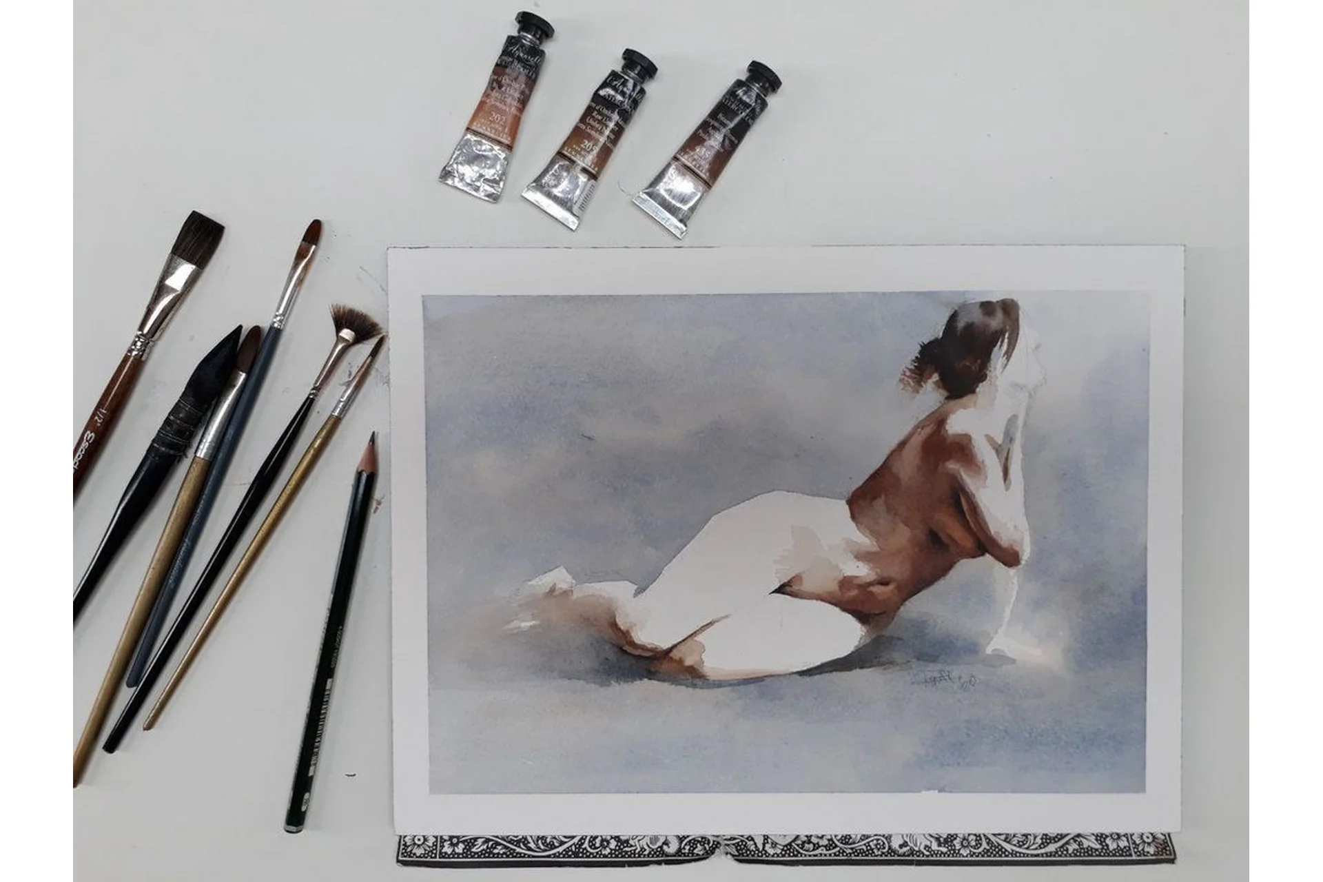 [KalachevaSchool] Обнаженные акварели (Франк Перро), фото 1 из 1.