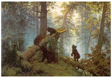 Утро в сосновом лесу. Иван Шишкин (Ольга Базанова)