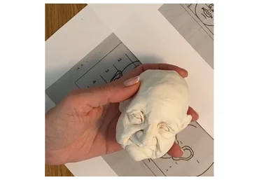 Лепка возрастного лица. Видео мастер класс (Ольга Норвилиене)