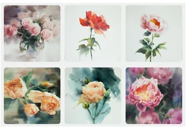 Акварель по сырому. Цветы. Тариф Стандарт (Виктория Акулова)