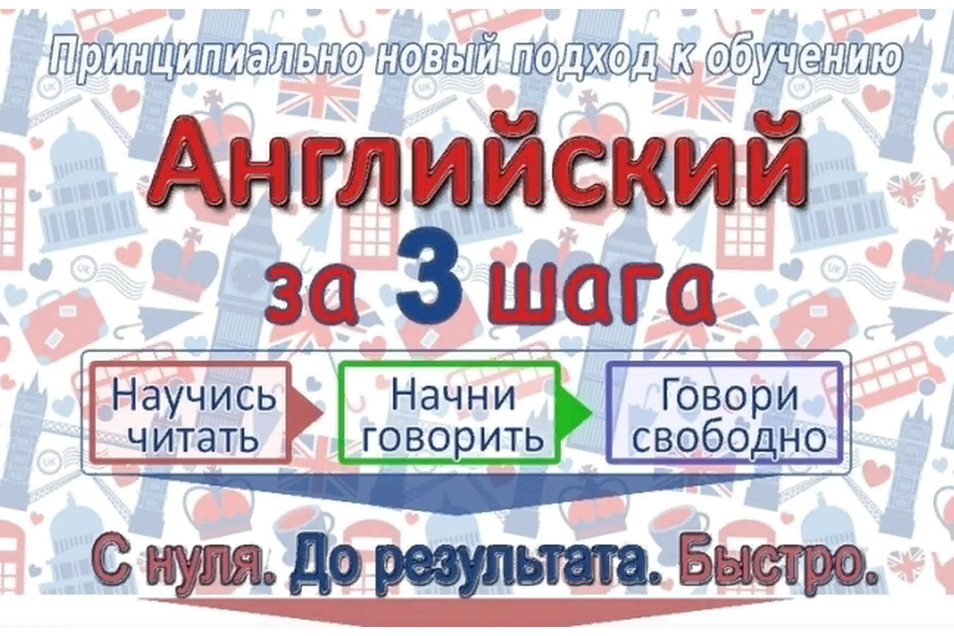 Английский за 3 шага + интерактивный тренажер по чтению (Людмила Камионская), фото 1 из 1.