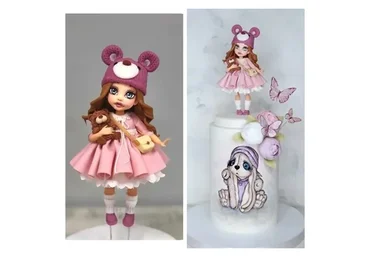 Видеоурок по лепке фигурки из мастики Куколка (Диля Кабилова)