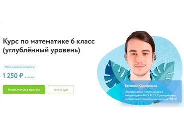 [Фоксфорд]  Курс по математике 6 класс. Углублённый уровень (Василий  Короленков)