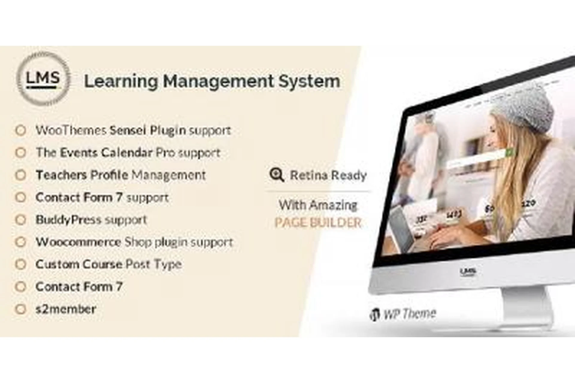 [themeforest] LMS v2.0 - премиум тема Wordpress для управления образовательной системой, фото 1 из 1.