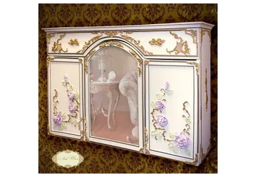 Зеркальный шкафчик «Плетистая роза» (Люба Тим)