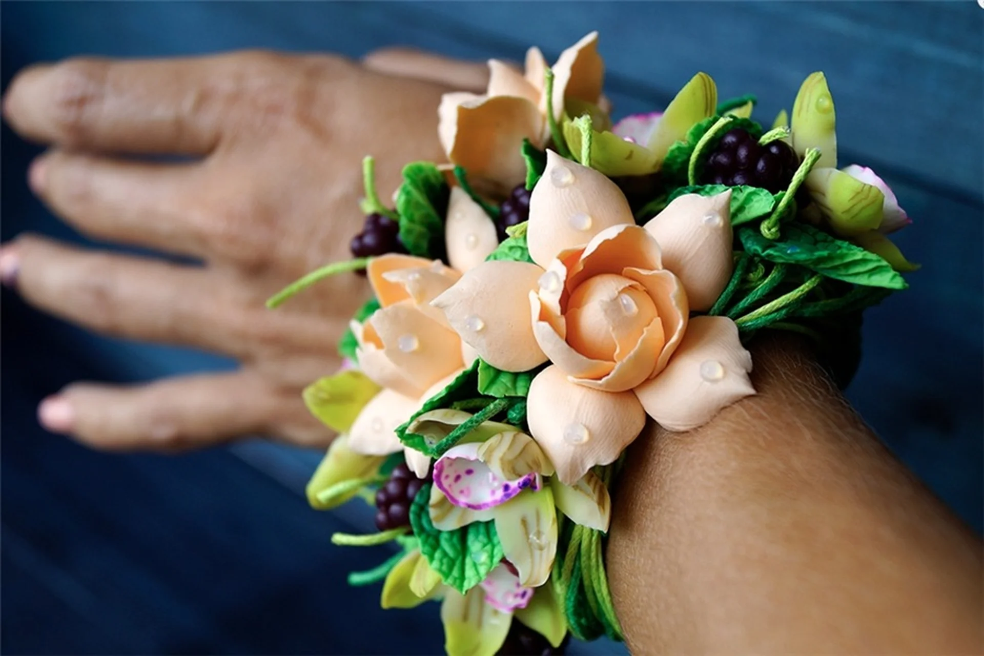 [Rusalina] Объемный браслет (rusalina_cernit), фото 1 из 1.